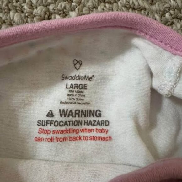 Bundle of 2 SwaddleMe Infant Velcro Wrap Swaddles Size Large - Picture 5 of 5